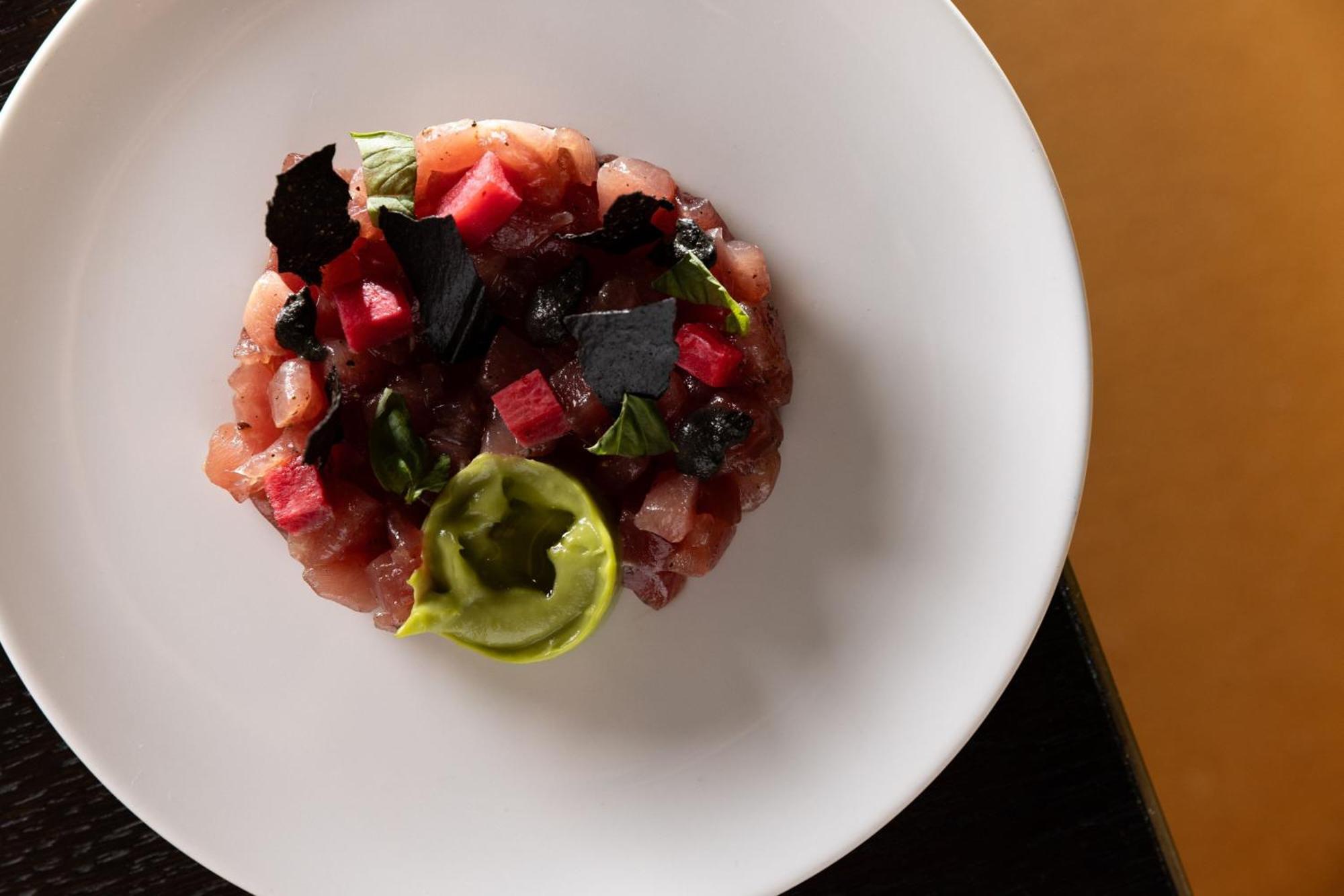 เดอะ ไทม์ สแควร์ เอดิชั่น Hotel นิวยอร์ก ภายนอก รูปภาพ A plate of tartar