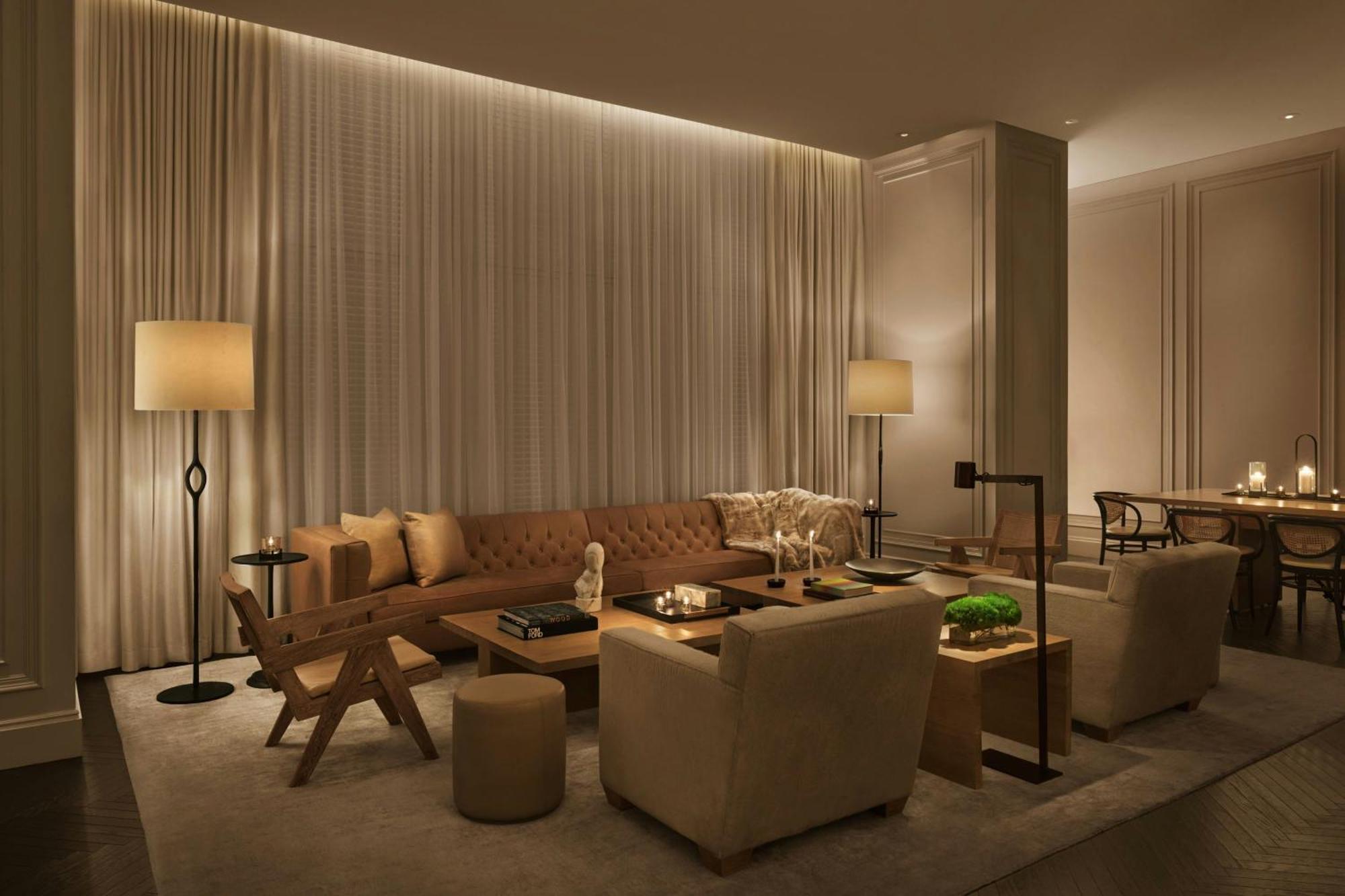เดอะ ไทม์ สแควร์ เอดิชั่น Hotel นิวยอร์ก ภายนอก รูปภาพ A living room